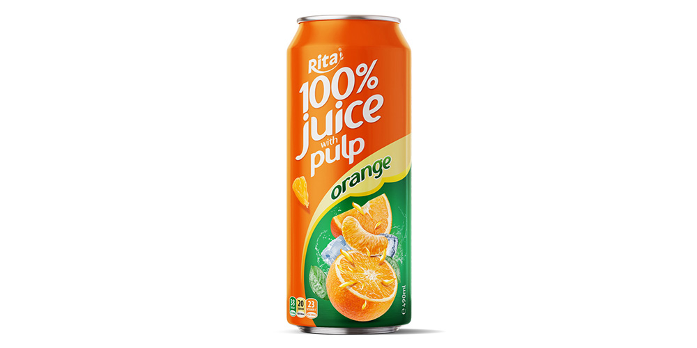 Best Quality Natural Orange Juice Drink 500ml Can